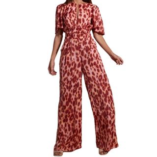 Dancing Leopard Savannah Jumpsuit in Orange