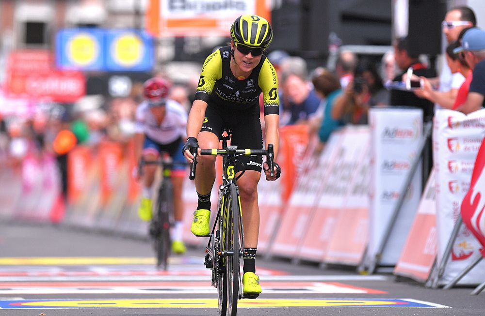 Annemiek Van Vleuten (Mitchelton-Scott) finishes third at Liege-Bastogne-Liege