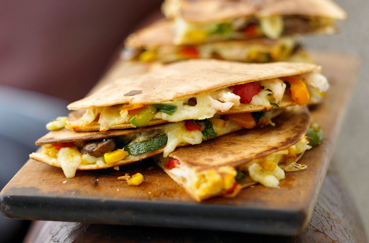 Cheesy chorizo quesadilla recipe