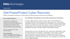 Dell PowerProtect Cyber Recovery