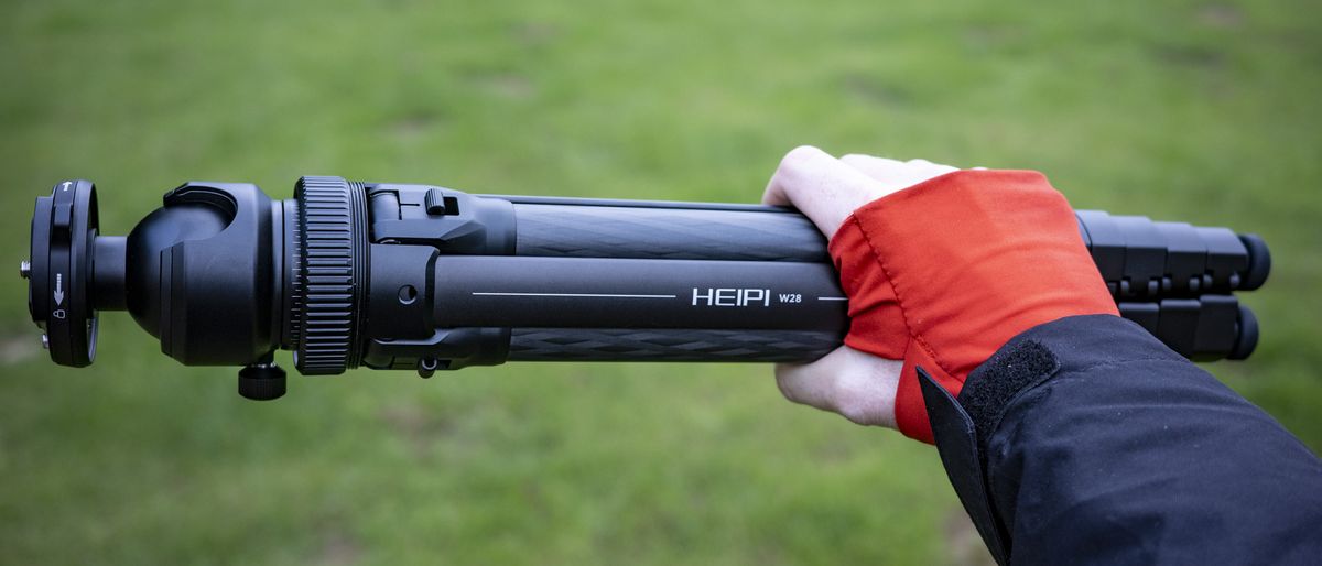 Heipi 3-in-1 travel tripod outdoors