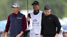 Justin Thomas and Rory McIlroy at the Truist Championship