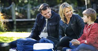 Steph Scully meets her son Adam in Neighbours