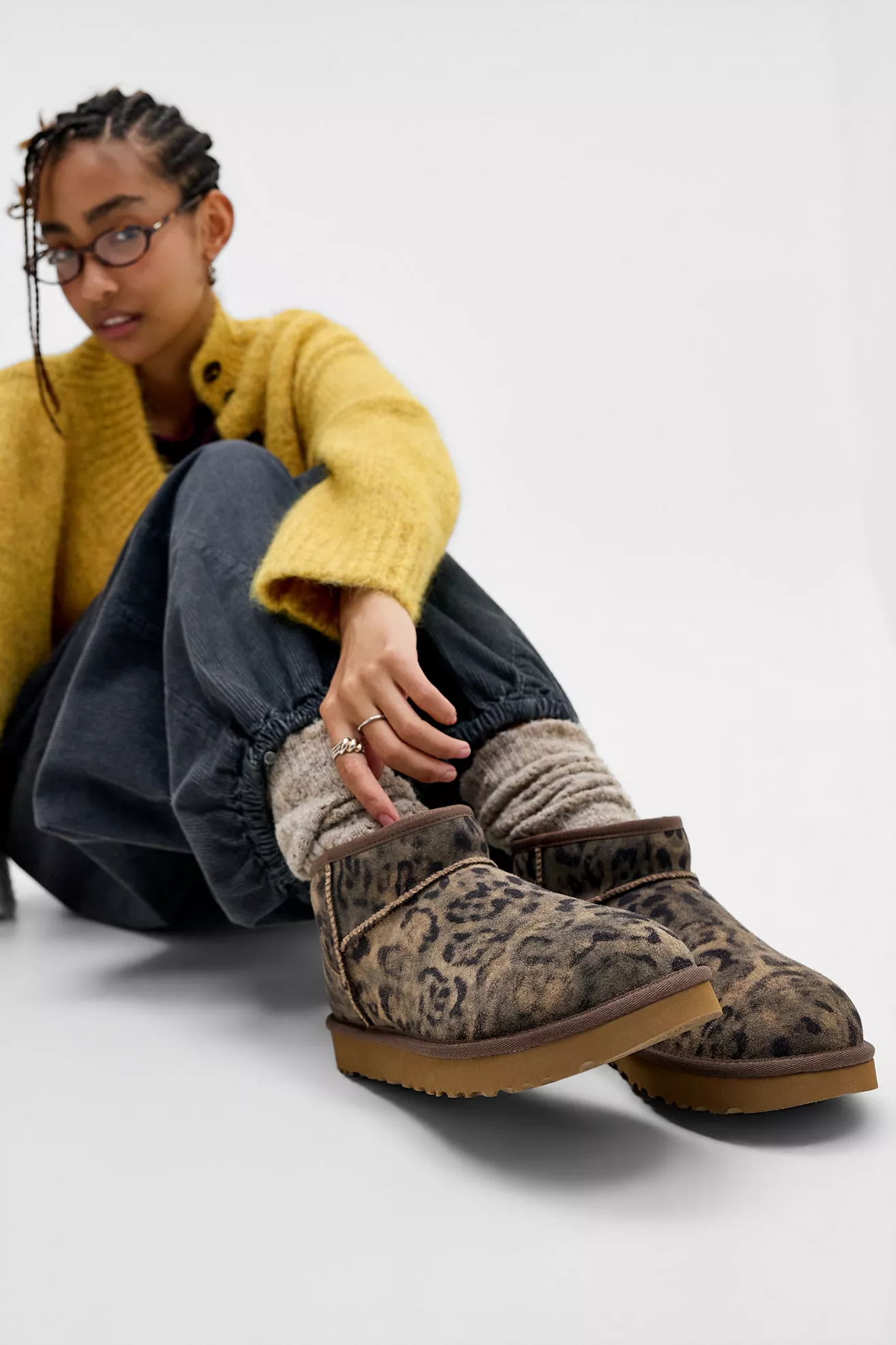 Ugg Cheetah Print Ultra-Mini Boots