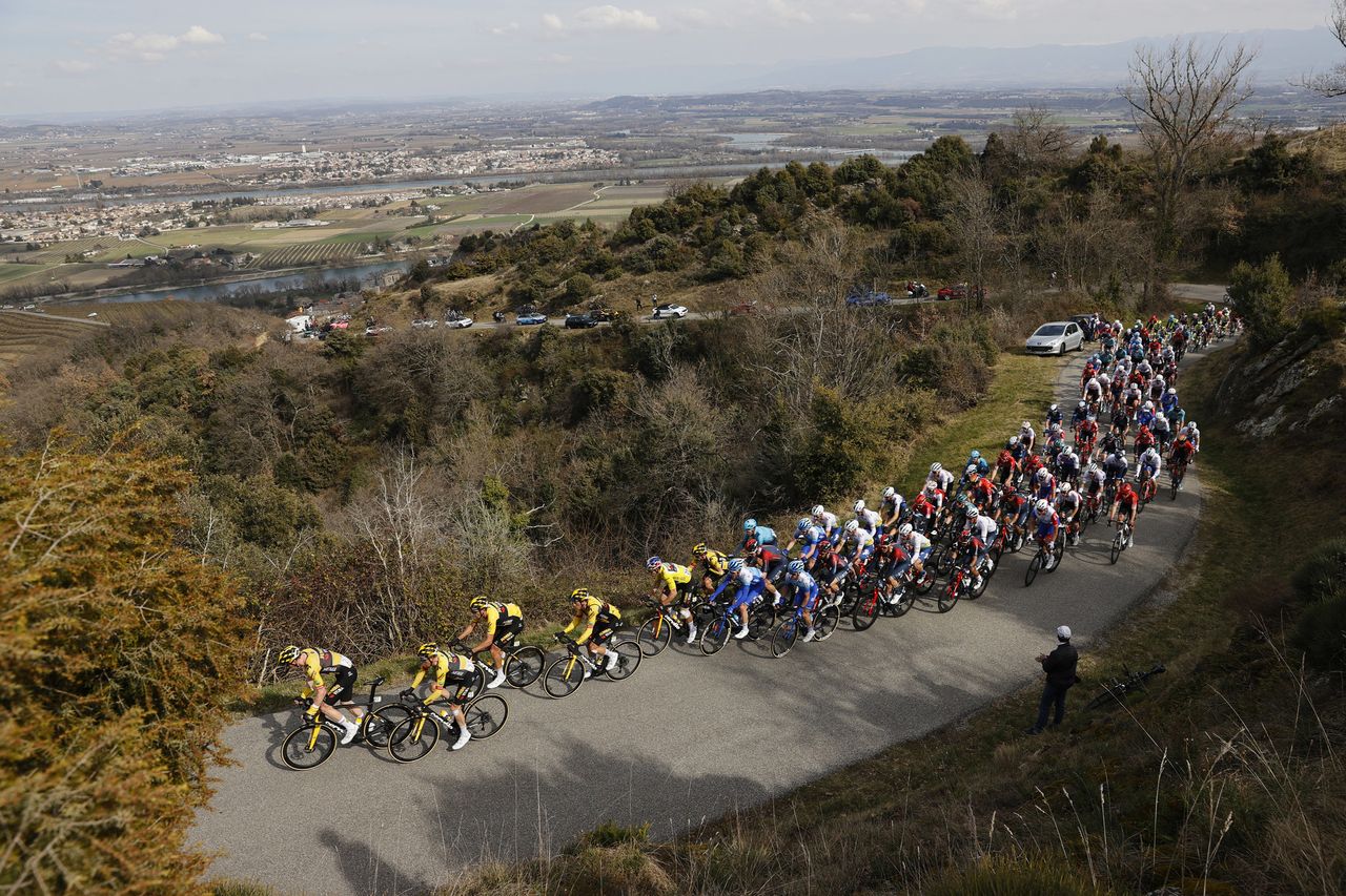 Paris Nice 2022 - 80th Edition - 5th stage Saint Just Saint Rambert - Saint Sauveur de Montagut 188,8 km - 10/03/2022 - Scenery - photo Luis Angel Gomez/SprintCyclingAgency&Acirc;&copy;2022