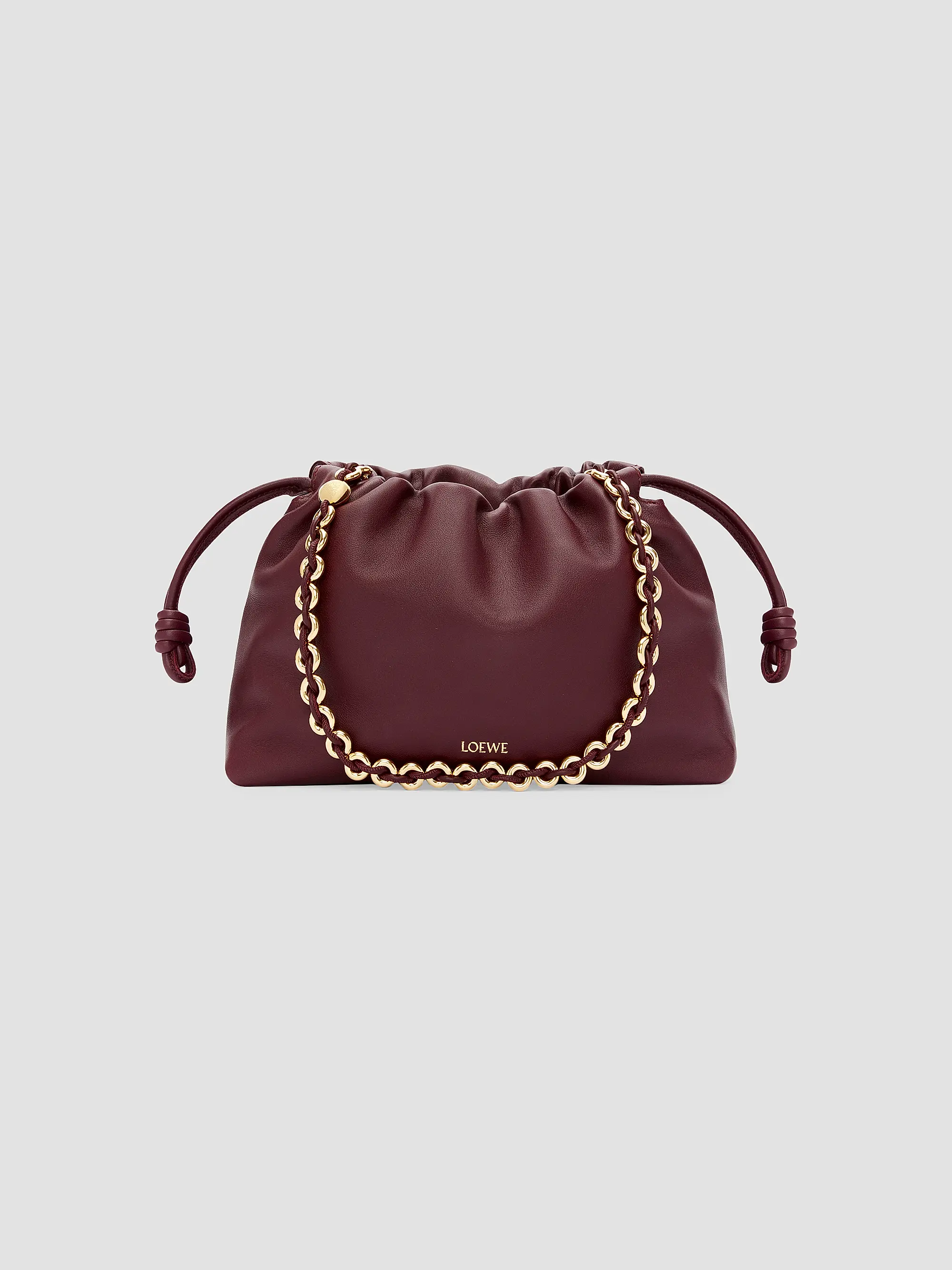 Flamenco Medium Chain Leather Shoulder Bag