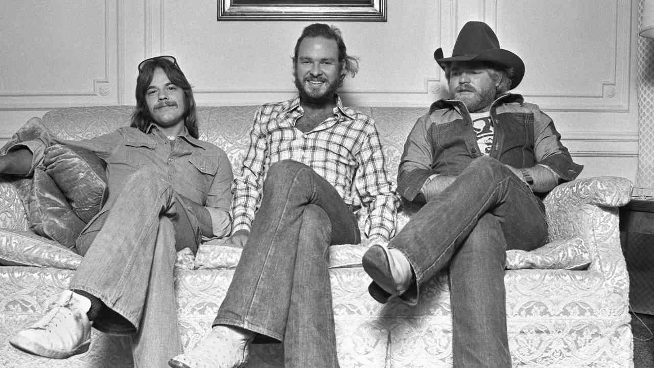 ZZ Top posing for a photograph in 1975