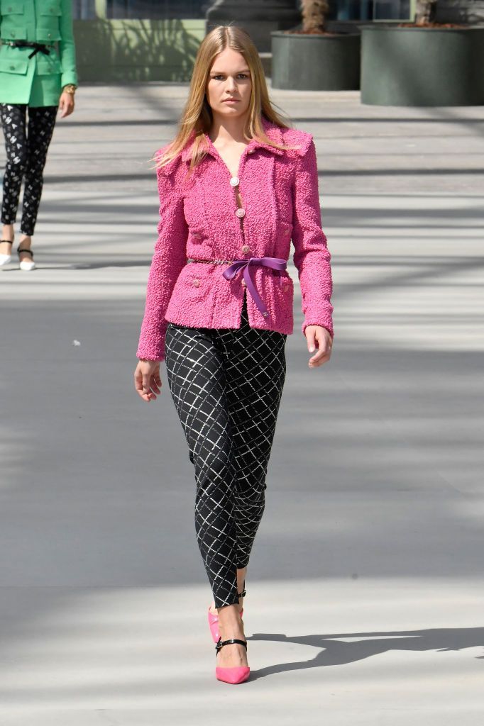 chanel cruise collection 2020 runway at grand palais in paris