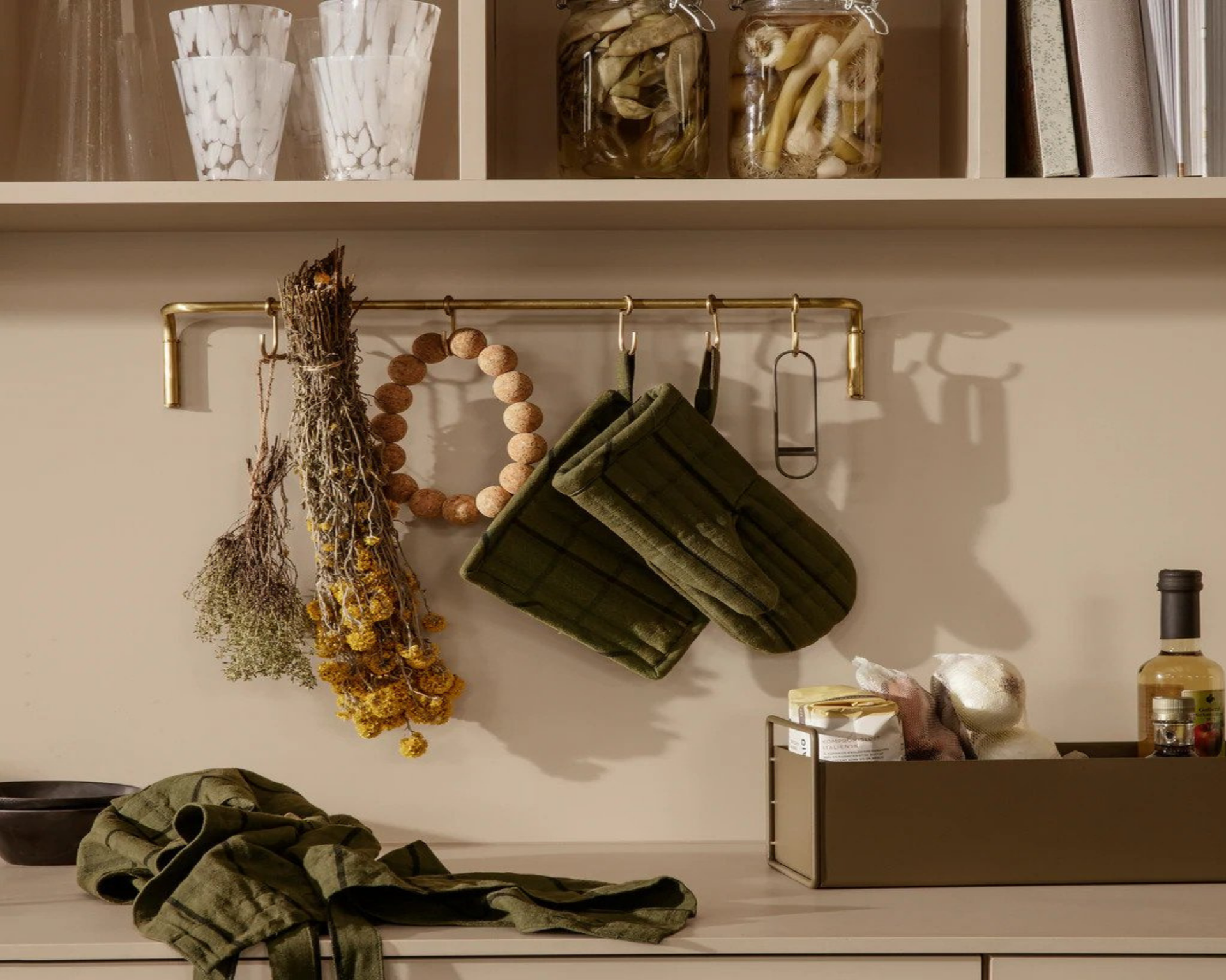 Best kitchen organizers: FERM LIVING Kitchen Rod