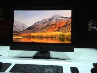 The iMac Pro, on display at WWDC (Credit: Philip Michaels/Tom's Guide)