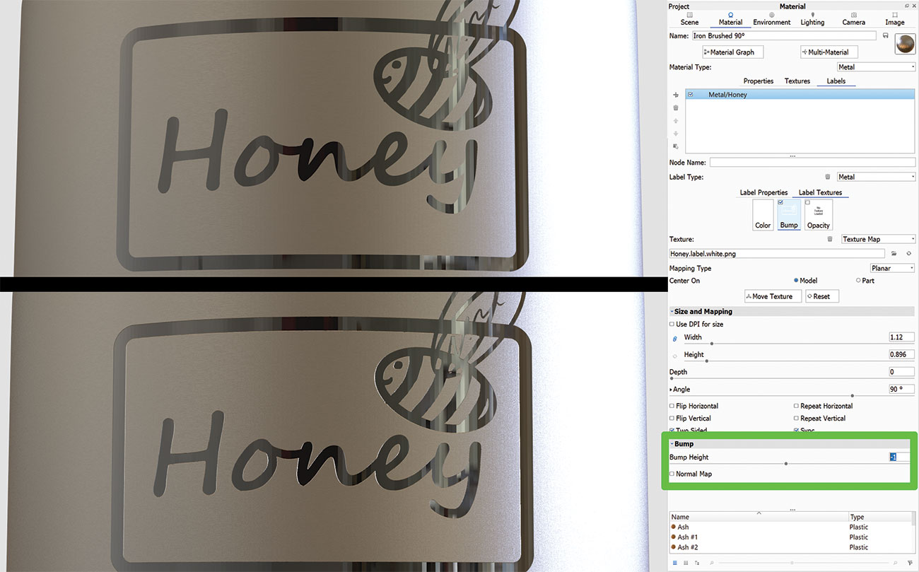 KeyShot rendering tips: Emboss logo