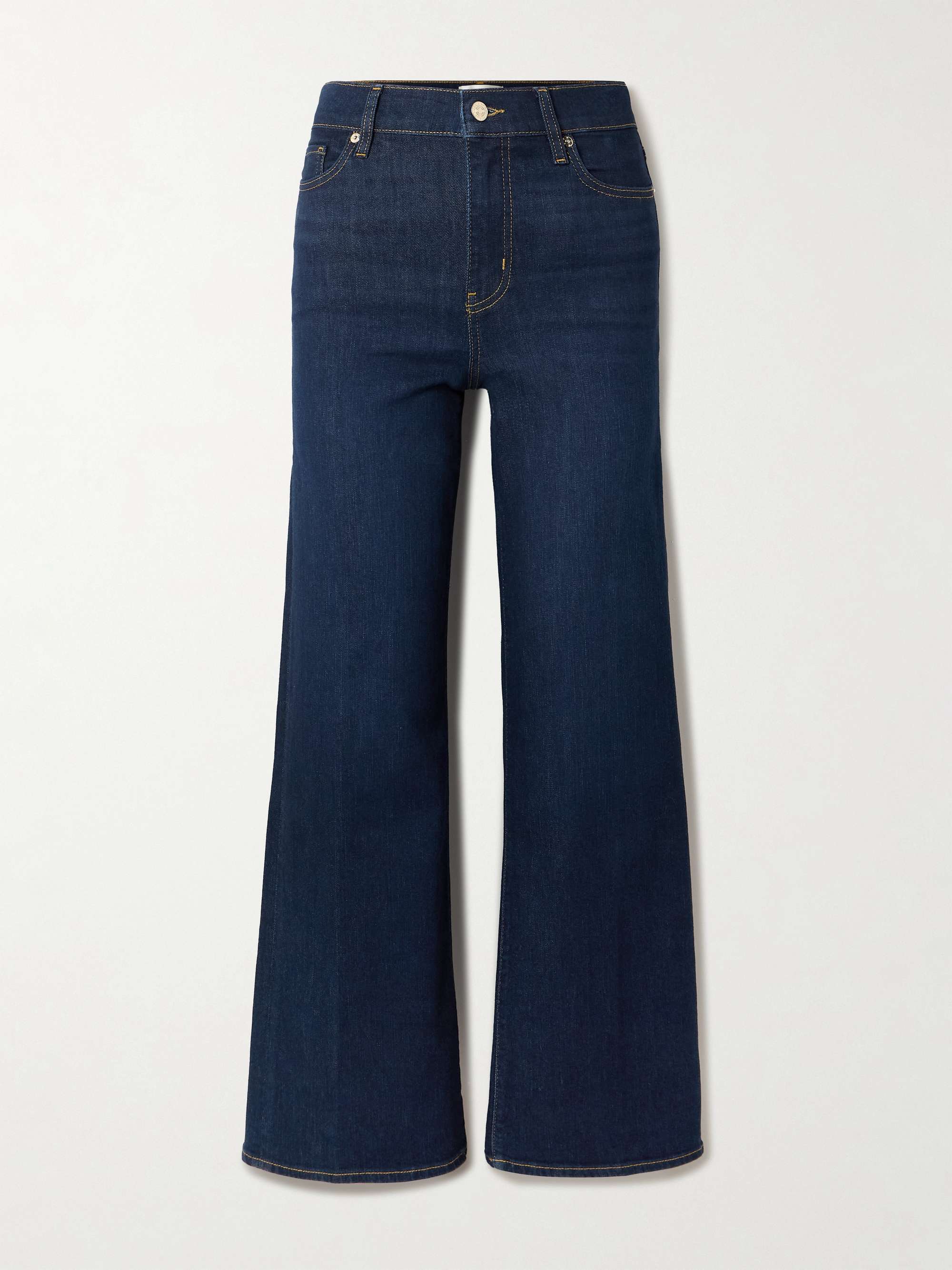 Le Slim Palazzo Mid-Rise Straight-Leg Jeans