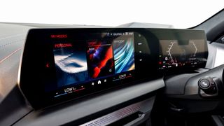 BMW's infotainment system at a slant