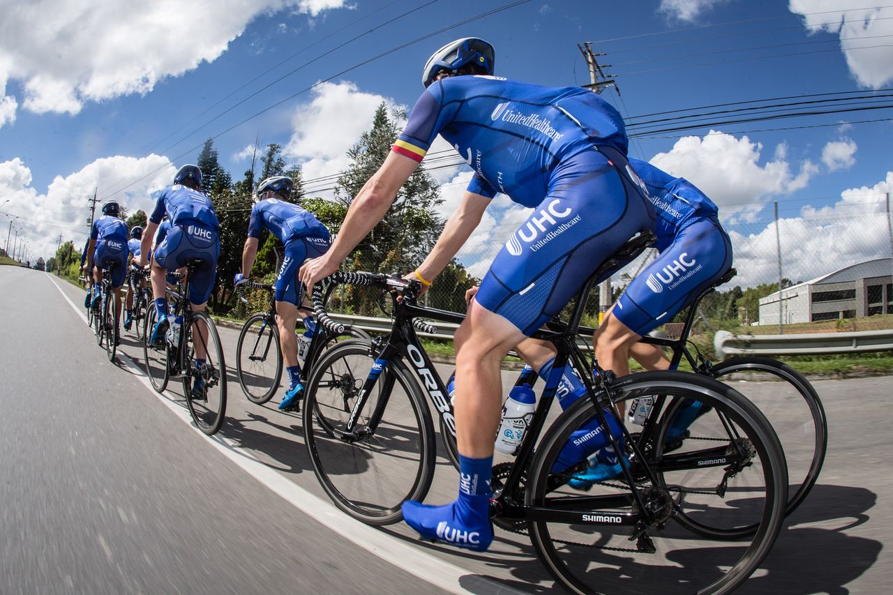 UnitedHealthcare train in the hills of Colombia