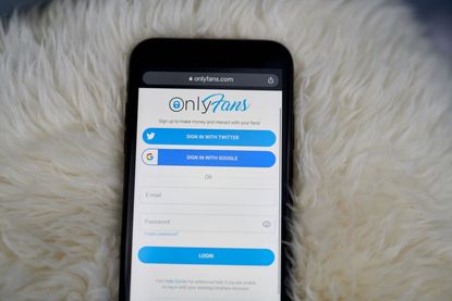 The OnlyFans website on a smartphone arranged in New York, U.S., on Thursday, June 17, 2021