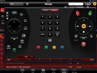 iPad remote for Virgin TV Anywhere