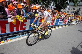 "Thomas Lövkvist (Team Columbia - Highroad) " at the start of stage eight.
