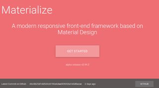 Build Material sites fast with this responsive framework