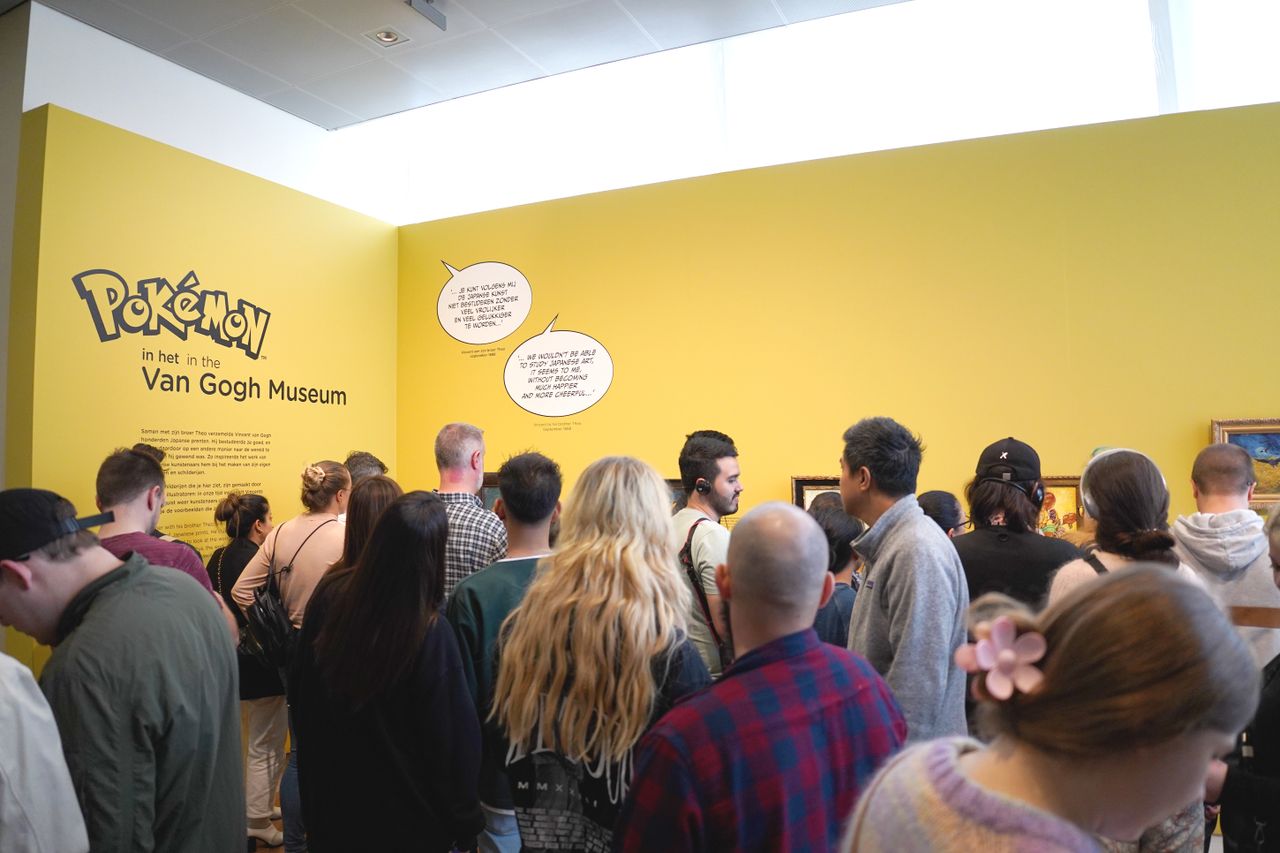 The Van Gogh x Pokemon exhibit at the official Van Gogh Museum in Amsterdam