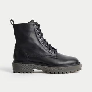 M&S Lace Up Flatform Boots