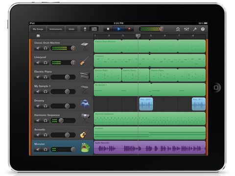 It looks like the Mac version, but GarageBand for iPad is a slightly different proposition.