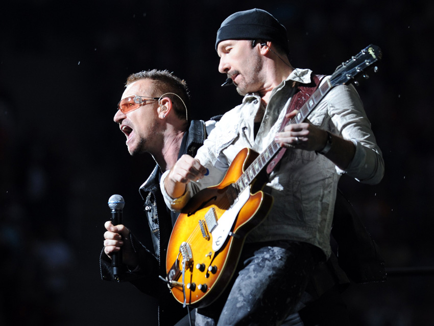 U2 are set to headline the Friday night on the Pyramid Stage