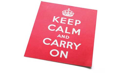 The iconic poster was produced by the British government in 1939