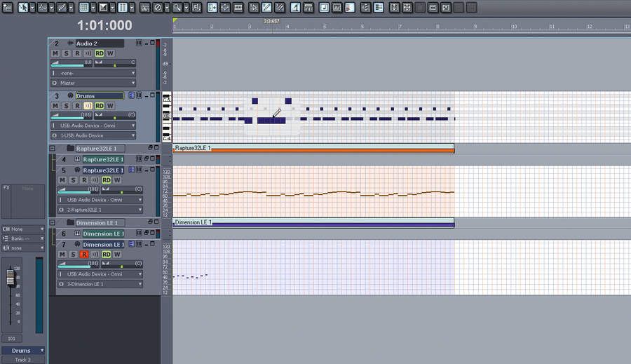 The MIDI Magnifier makes it easy to edit MIDI in the arrangement view.