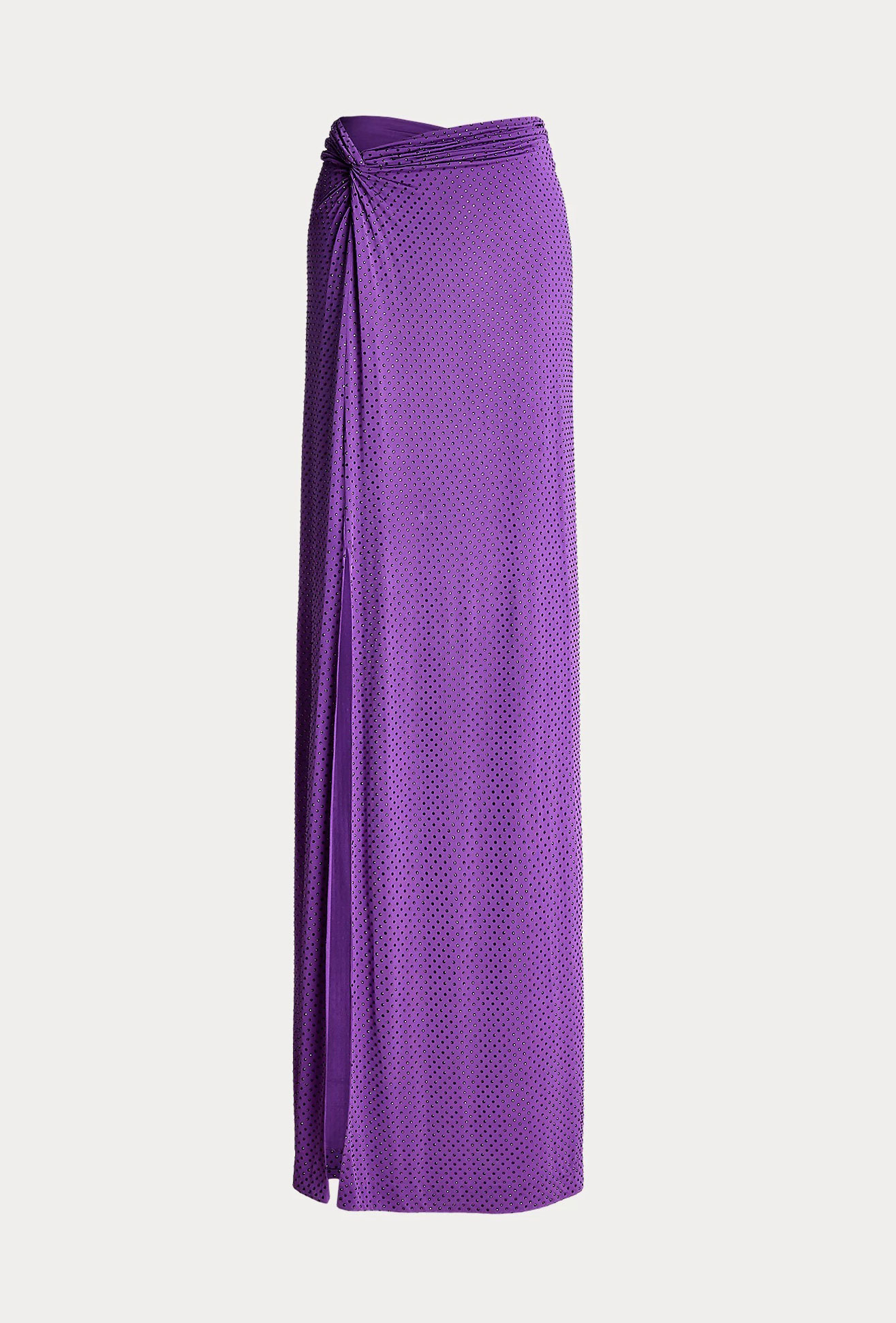 purple maxi skirt