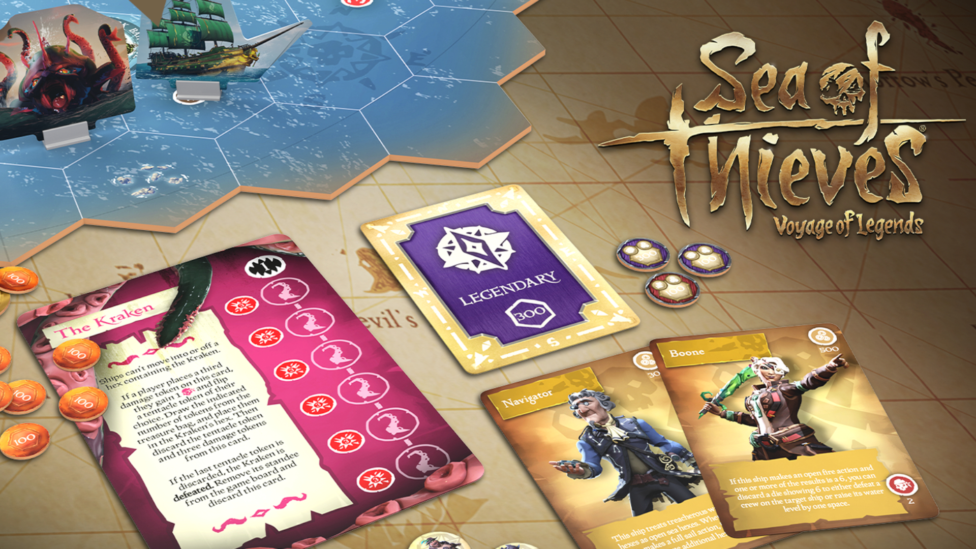 Sea of Thieves board game gets a release date, title, and first look