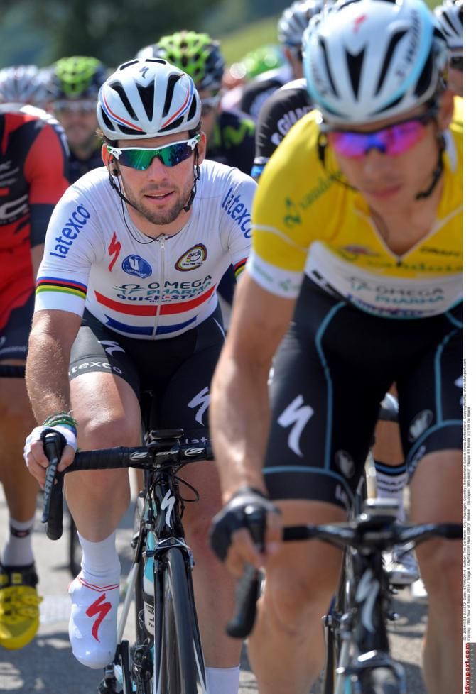 Omega Pharma-Quick Step duo Mark Cavendish and Tony Martin