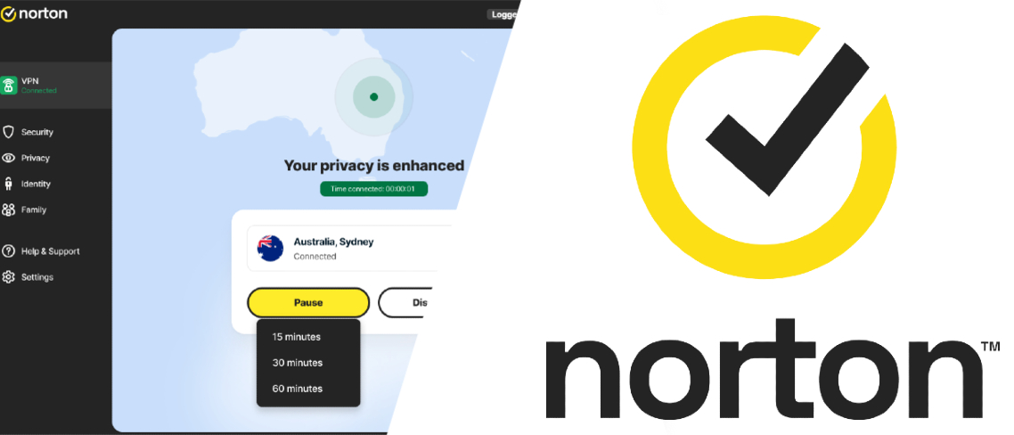 Norton VPN and Norton Logo