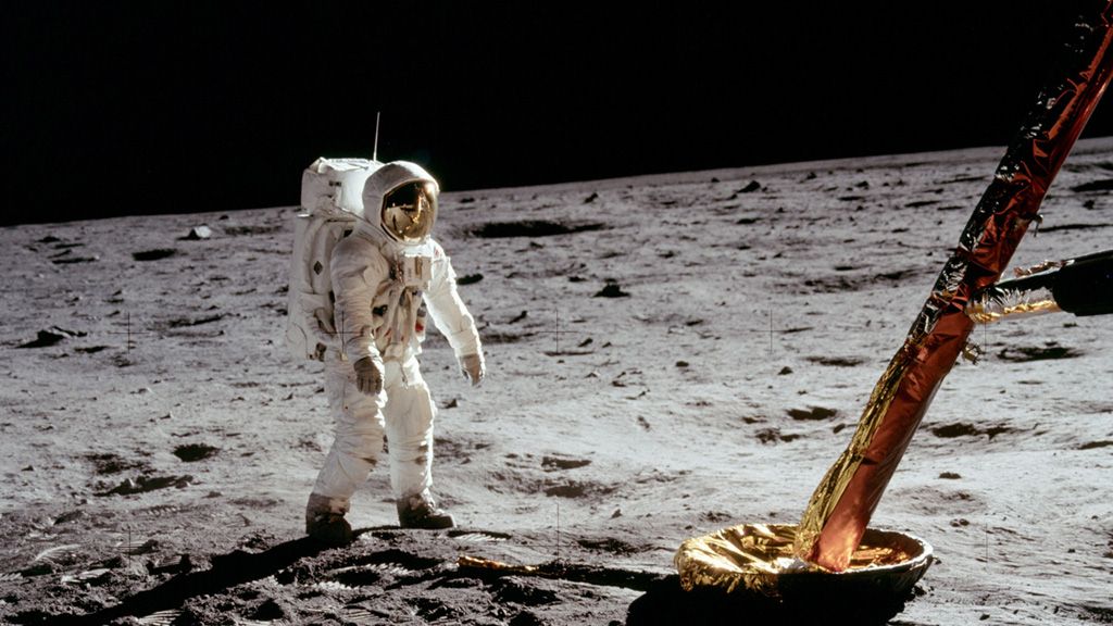 Watch Astronauts Set Foot on the Moon in Historic NASA Footage