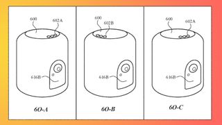 A patent application for a HomePod with a camera in it.