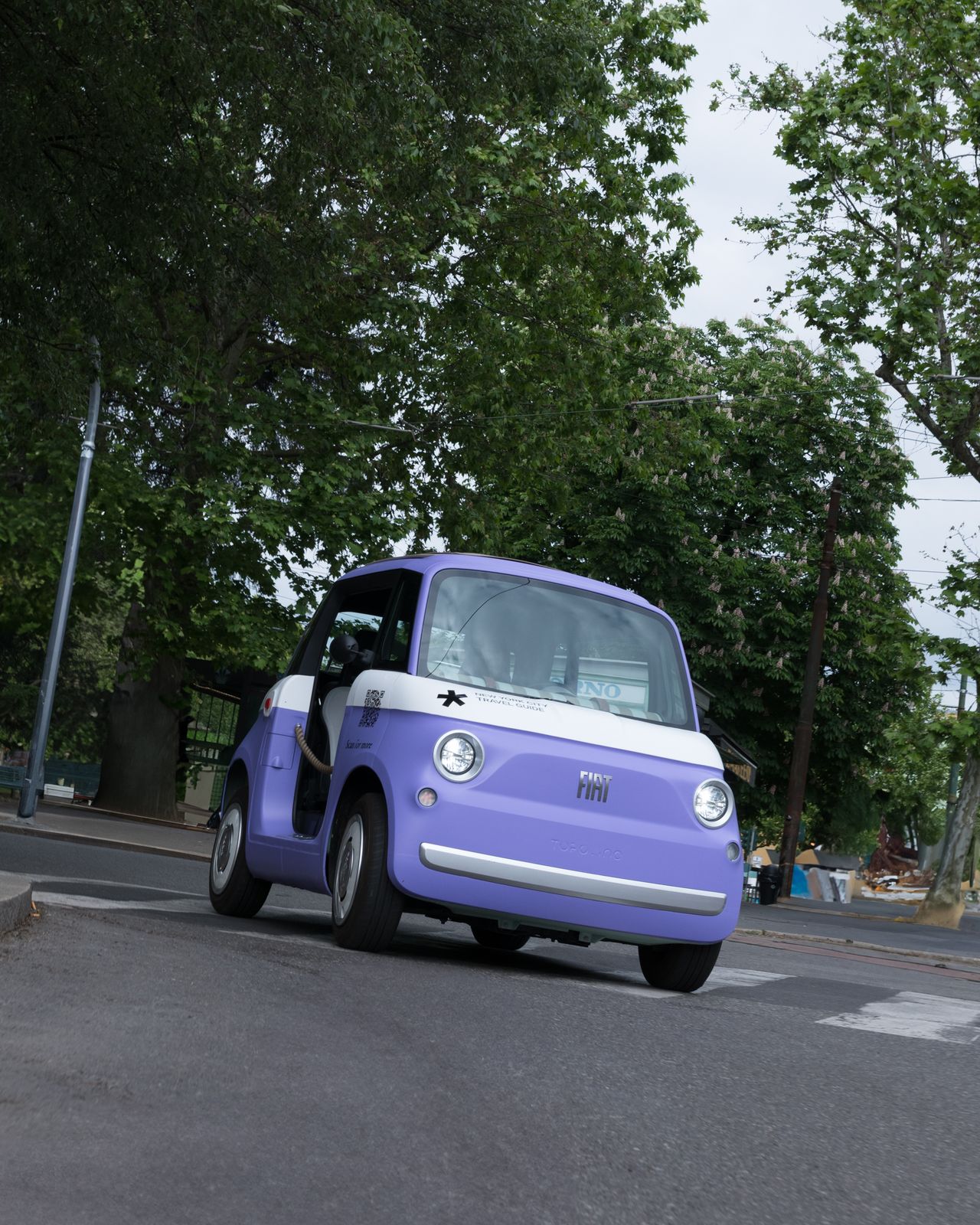 Fiat Topolinos in Milan for Wallpaper* Travel Guides launch