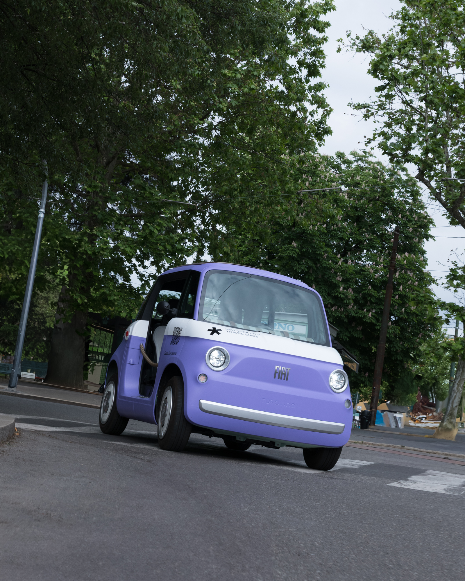 Fiat Topolinos in Milan for Wallpaper* Travel Guides launch