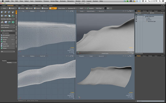 First task is to set the base mesh in Modo