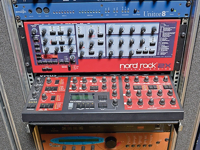 Clavia Nord Rack 2X and Access Virus A
