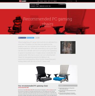 PC Gaming Chairs Screen