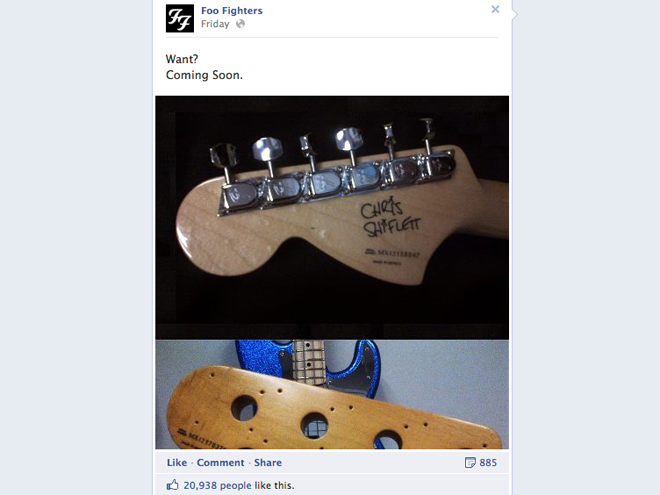Fender to release chris shiflett signature telecaster and nate mendel bass