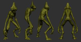 Check your model from all angles to check that the overall proportions and size of the creature work well