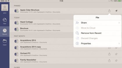 Managing Office files on an iPad