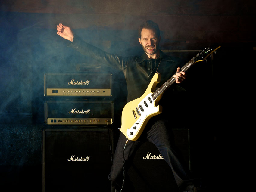 Paul Gilbert unwinding at home