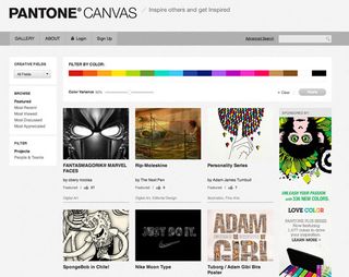 The new site allows you to filter portfolios by colour