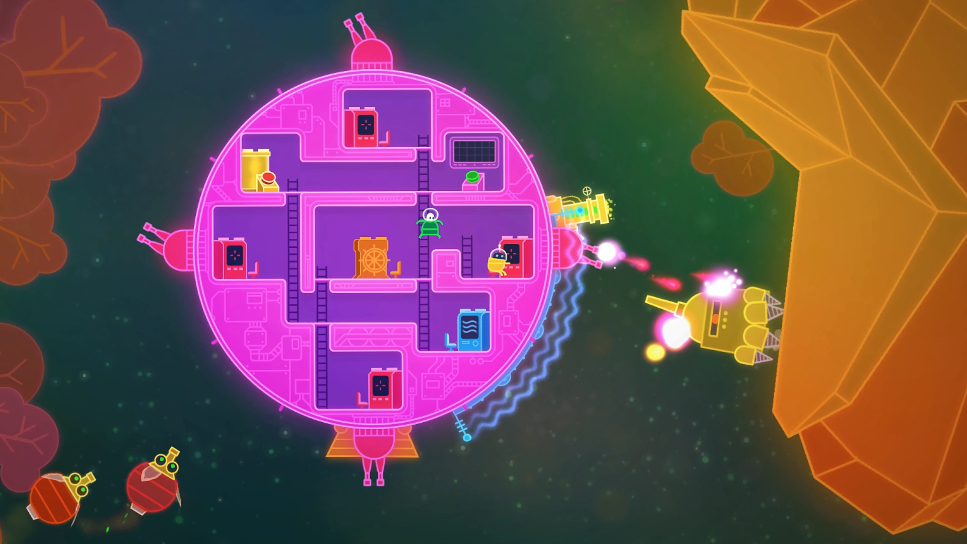 Lovers in a Dangerous Spacetime