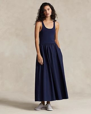 Polo Ralph Lauren, Shirred Fit-And-Flare Dress