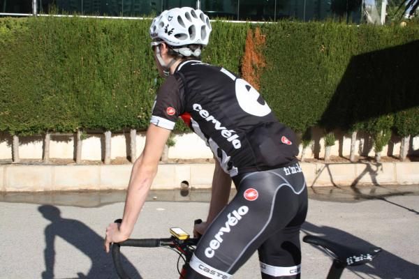 Philip Deignan about to get in some miles under the Spanish sun.