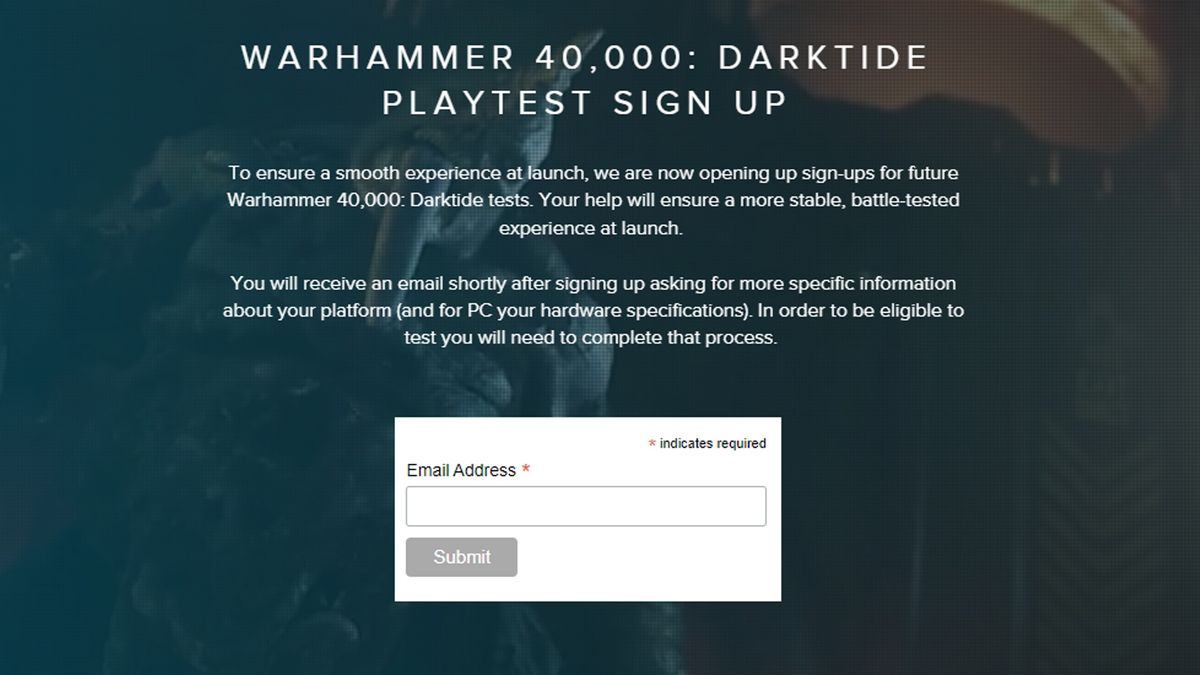 Warhammer 40000 Darktide Beta Sign Up To Test The Shooter Techradar