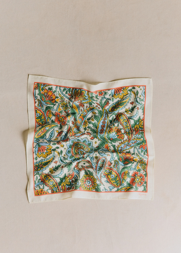 Gaston Scarf - Riola Print - Organic Cotton - S&amp;eacute;zane