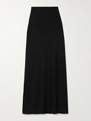 Julien Stretch-Modal and Cashmere-Blend Maxi Skirt